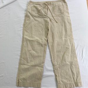 Ann Taylor loft linen Capri pants